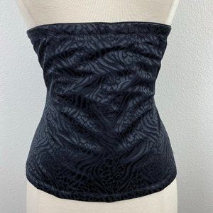 Frederick's Of Hollywood Black Corset Hook Front L